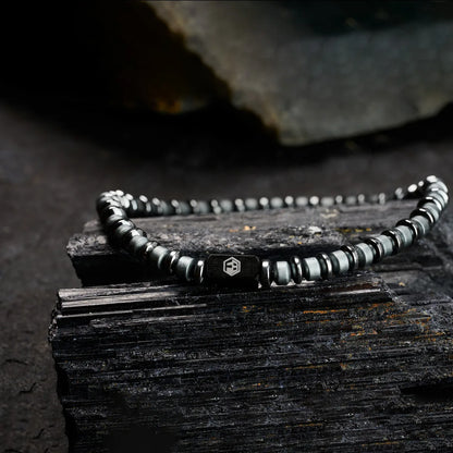 Black Hematite Bracelet — 4mm