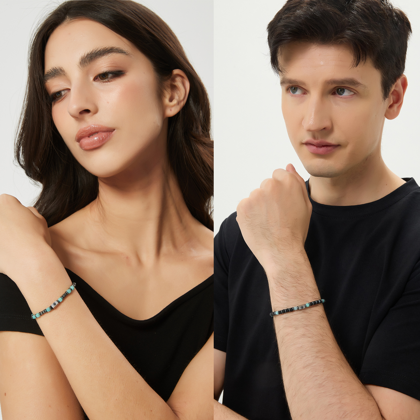 Twin Soul Harmony Bracelets — Couple Edition（4mm）