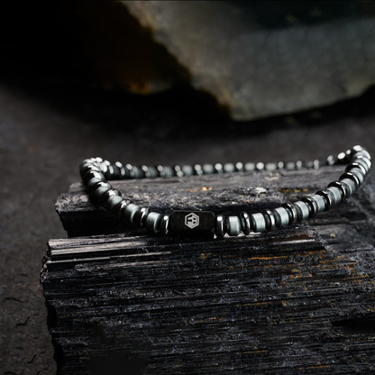Black Hematite Bracelet — 4mm