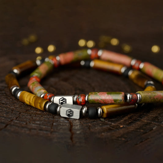 Epidote Minimalist Bracelet — 4mm