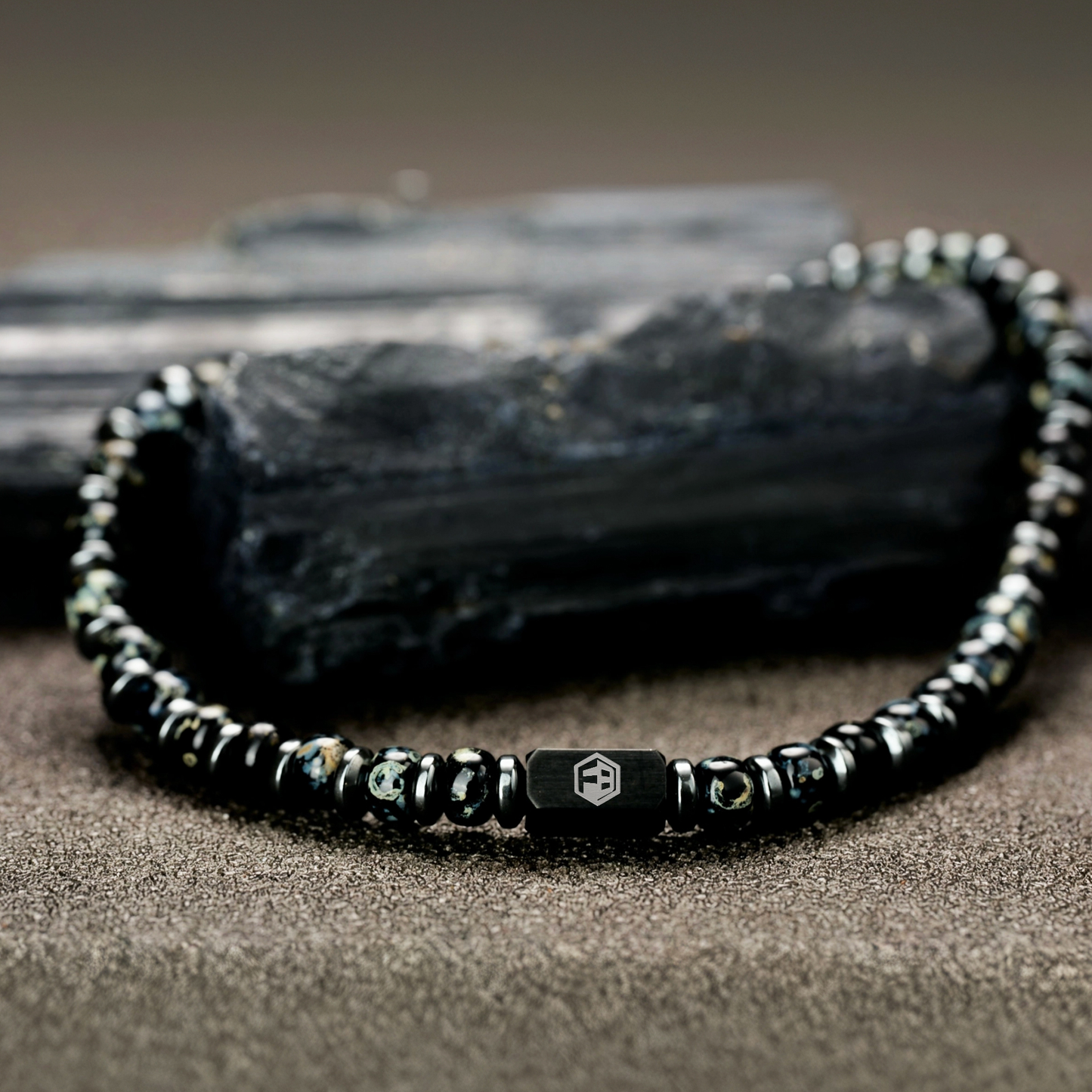 Black Night Miyuki Seed Beads Bracelet — 4mm