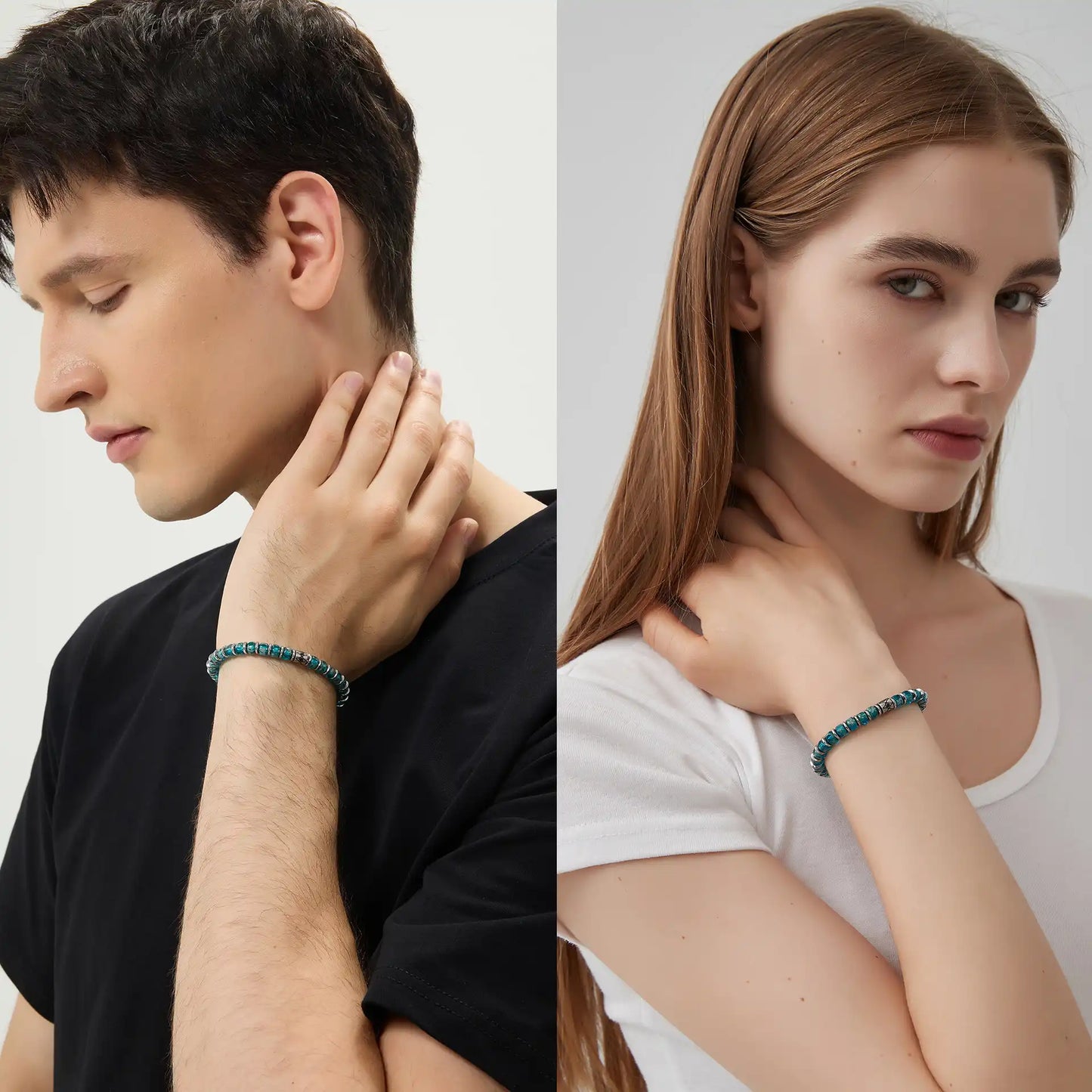 Poseidon Pact Czech Glass Bracelet — 6mm