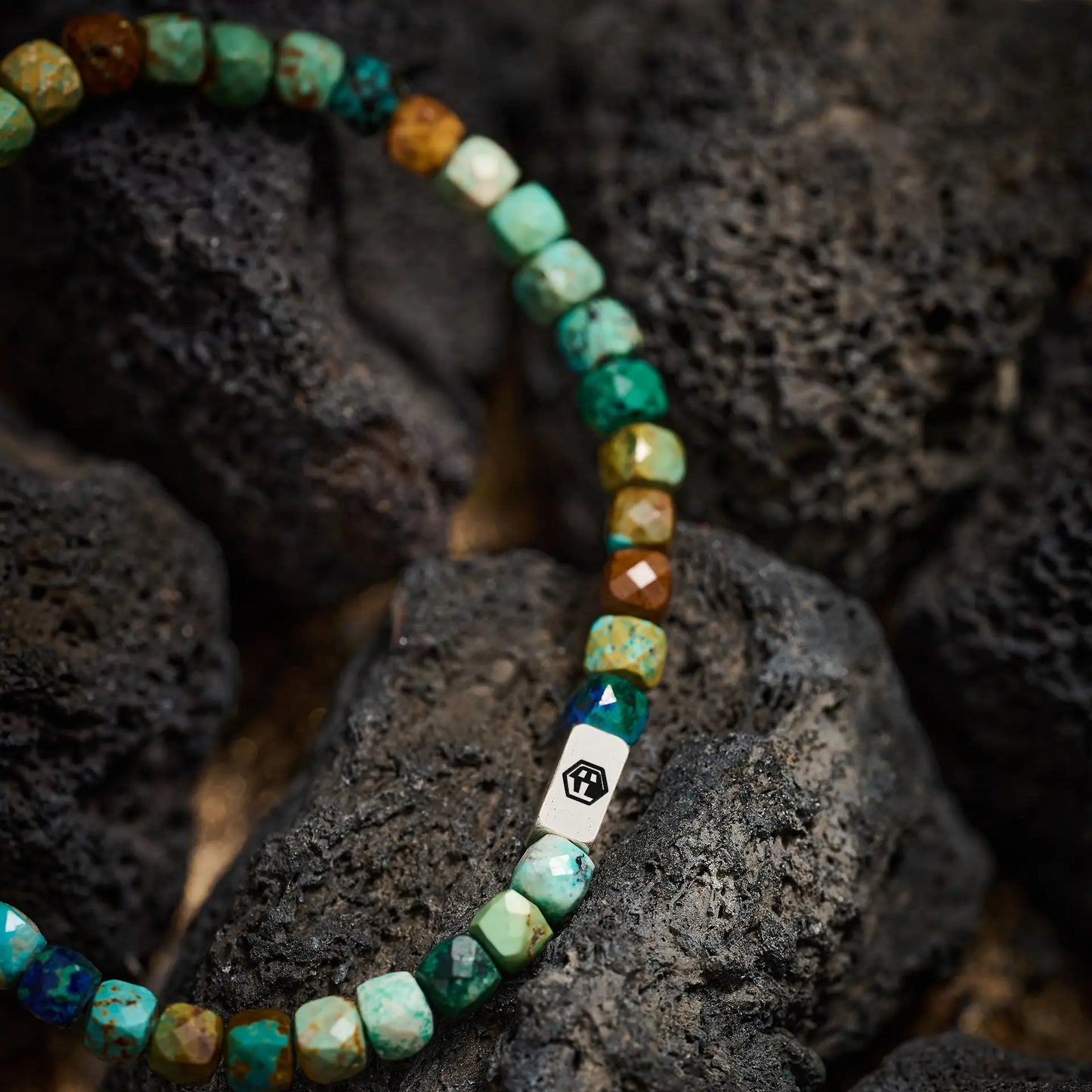 Natural Turquoise Bead Bracelet — 4mm