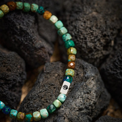 Natural Turquoise Bead Bracelet — 4mm