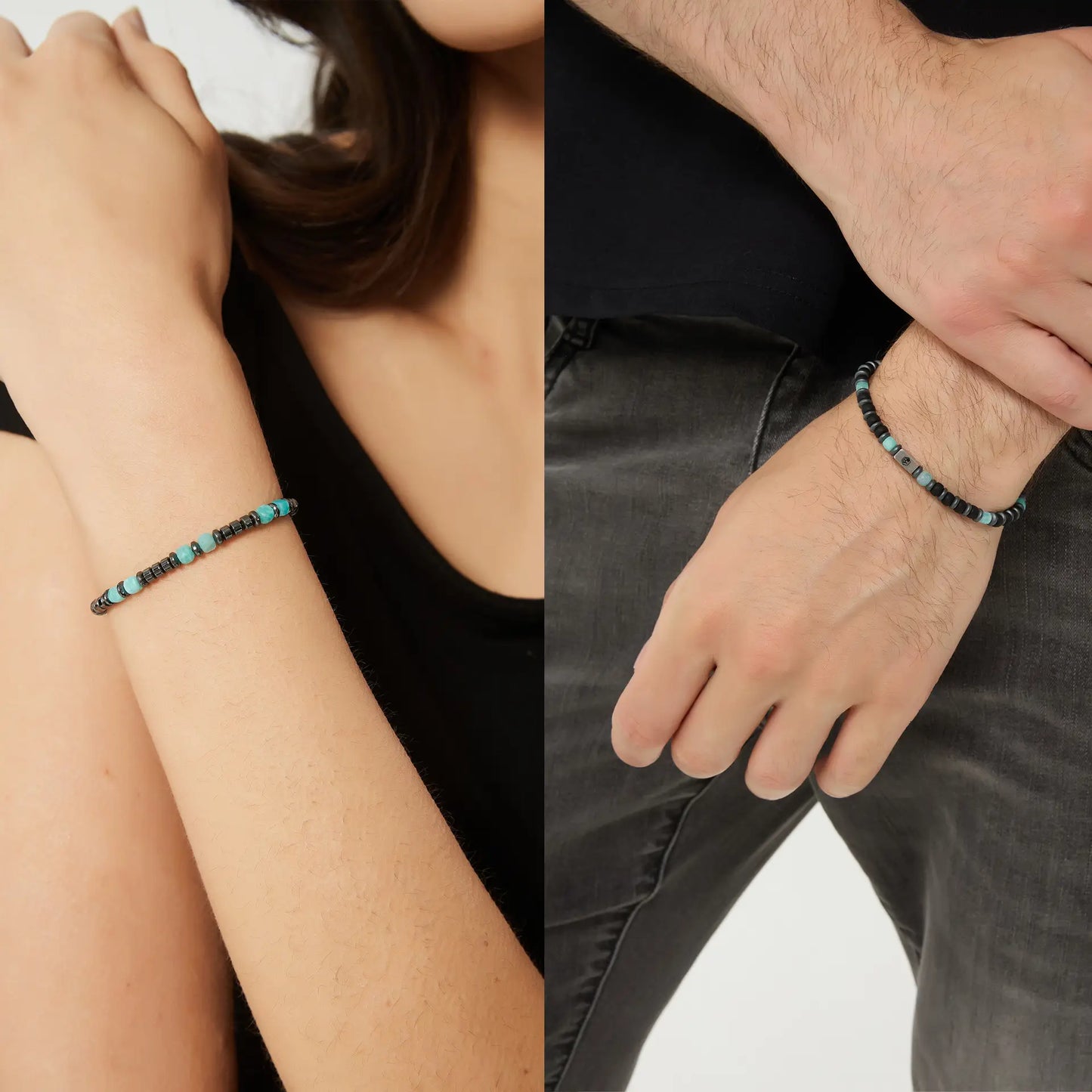 Twin Soul Harmony Bracelets — Couple Edition（4mm）