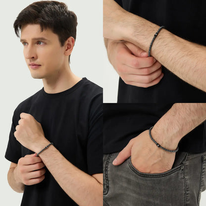 Black Hematite Bracelet — 4mm