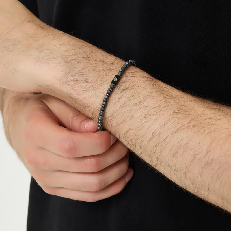Black Hematite Bracelet — 4mm