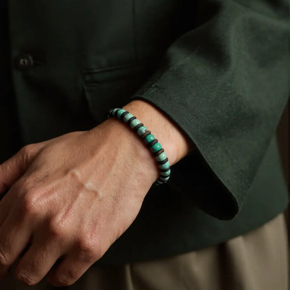 Camel-Turquoise Hematite Bracelet（6mm）
