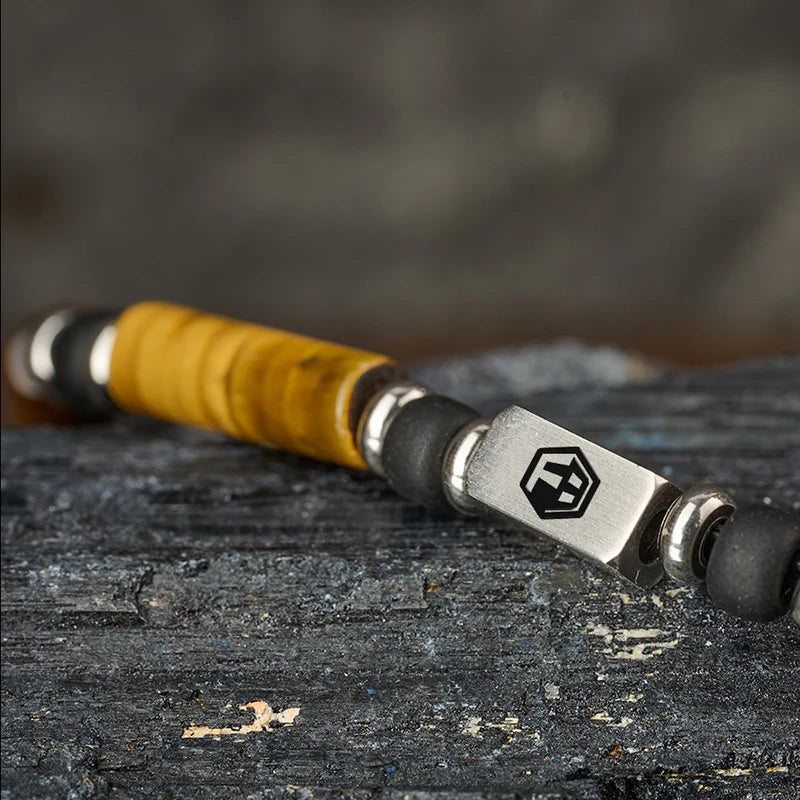 Tiger Eye × Miyuki Minimalist Bracelet — 4mm
